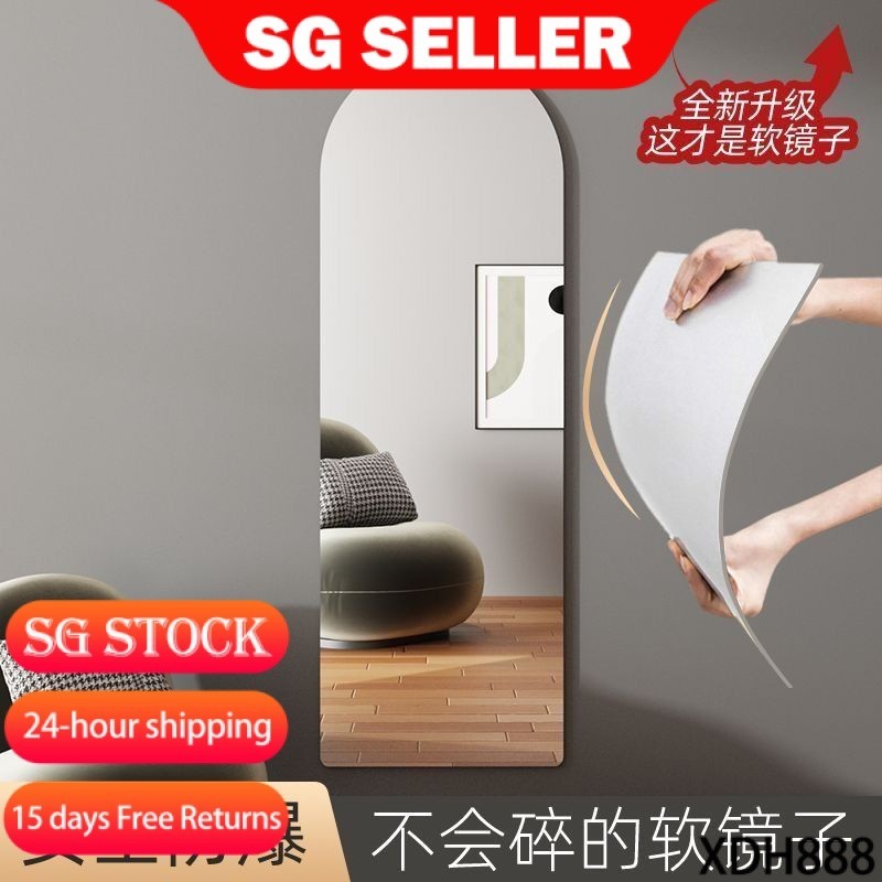 Acrylic soft mirror 【SG Fast Shipping】Wall selfadhesive wall mirror