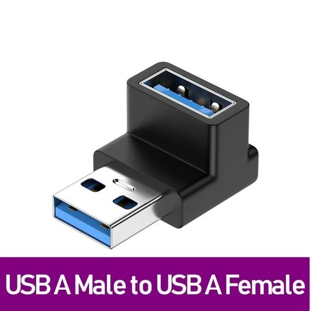 USB Adapter 3.2 Male L shape To Female High Speed 10 Gbps Laptop ...