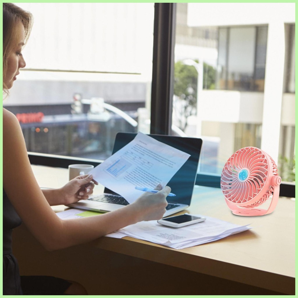 Table Mist Fan USB Desk Fan 180 Degree Rotation USB-Powered Desk Cooler ...