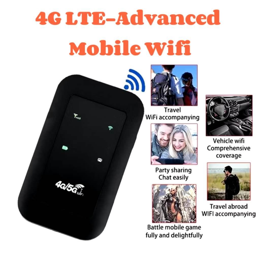Portable 4G/5G Wifi Router Signal150Mbps Direct SIM Card Pocket WIFi ...