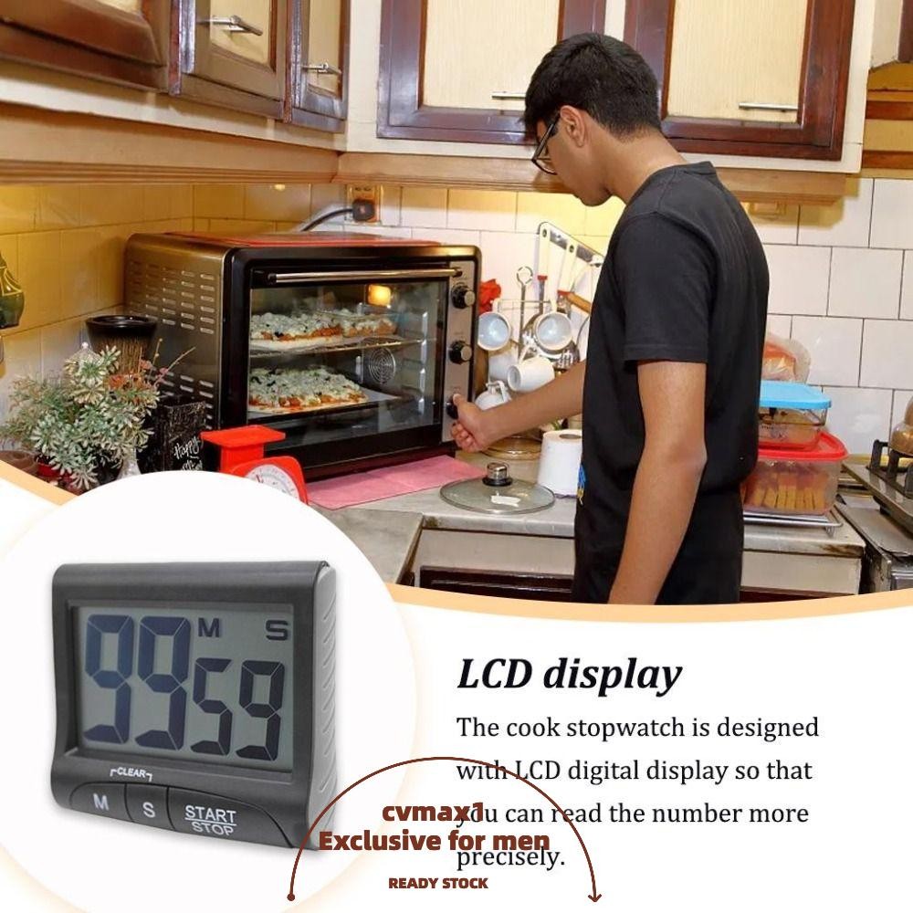 CYMX Cooking Baking Timer, Without Battery Simple Style LCD Digital ...