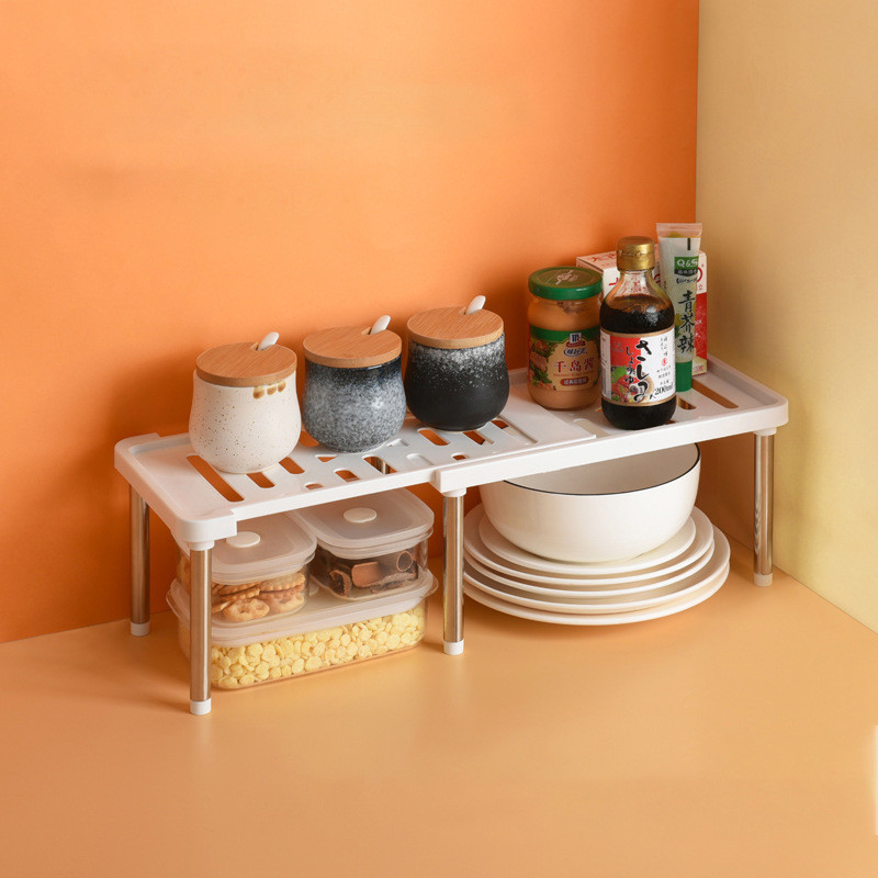 Cabinet Shelf Organizer Storage Rack Adjustable Spice Rack Organization ...