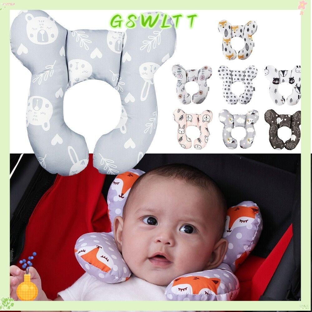 GSWLTT Baby Stroller Pillow, Polyester Fiber Neck Support Ushaped