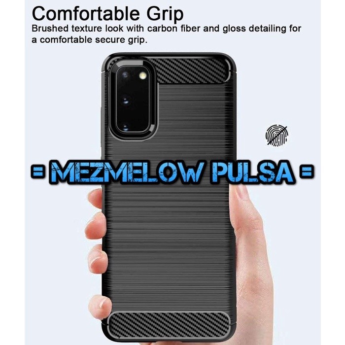 Case Fiber Carbon Silikon Caseng Softcase SAMSUNG A8 PLUS - Gambar 3