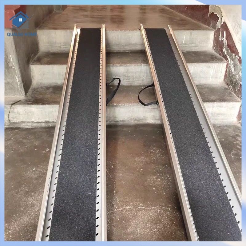 Stainless Steel Portable Barrier-Free Non-Slip Ramp Board Wheelchair ...