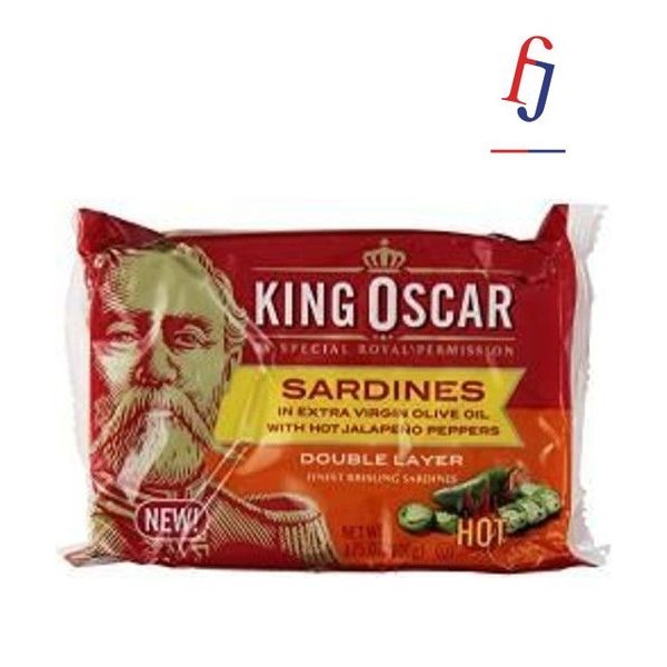 King Oscar Sardines In Extra Virgin Olive Oil With Jalapeno Peppers
