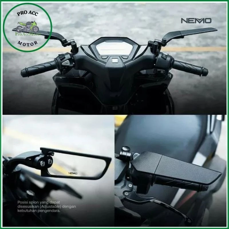 Spion Winglet stylo 160 VARIO 125 150 160 ADV PCX BEAT NMAX AEROX LEXI Universal - Gambar 4