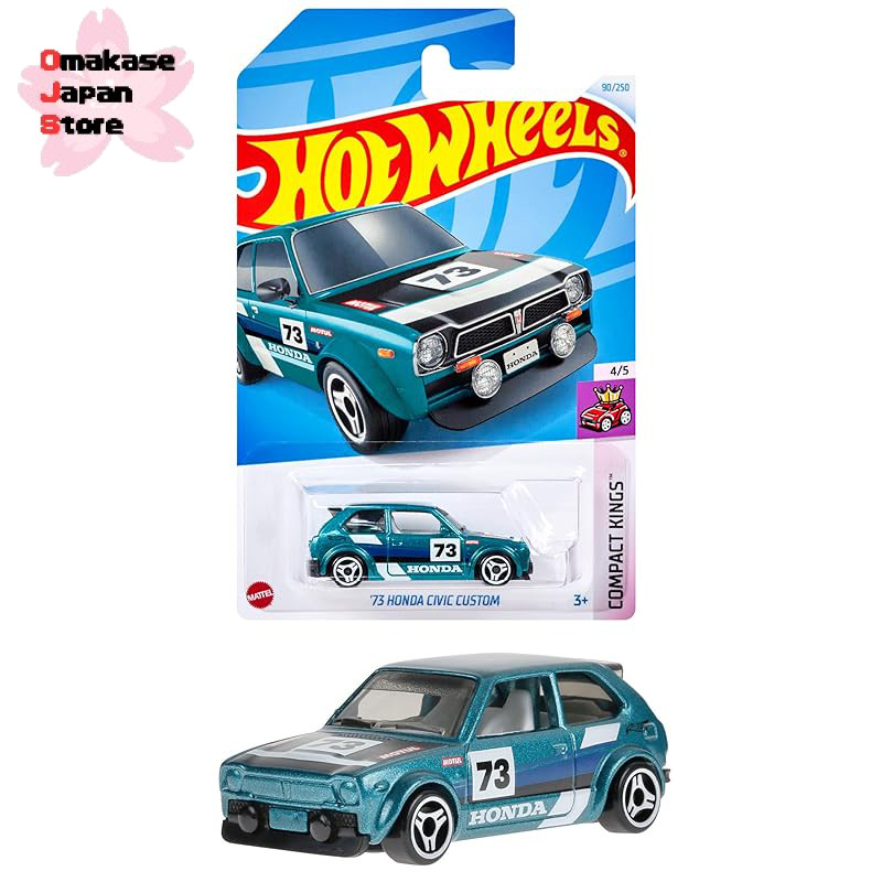 Hot Wheels Basic Car '73 Honda Civic Custom Vehicle Toy Miniature Car ...