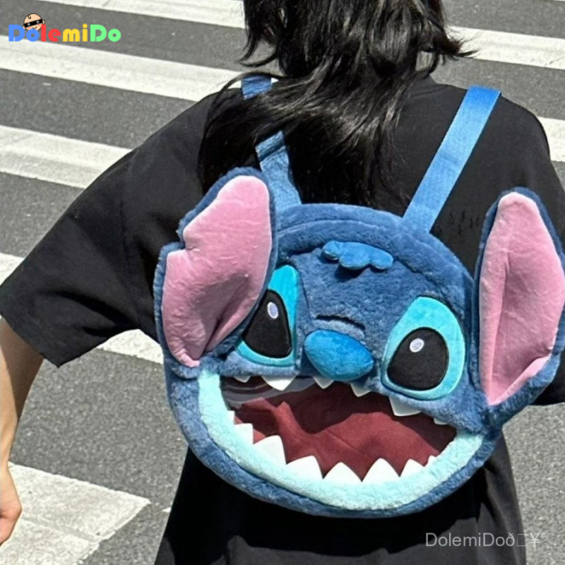 Spot Goods Stitch Backpack Large Capacity Plush Doll Stitch Transparent ...