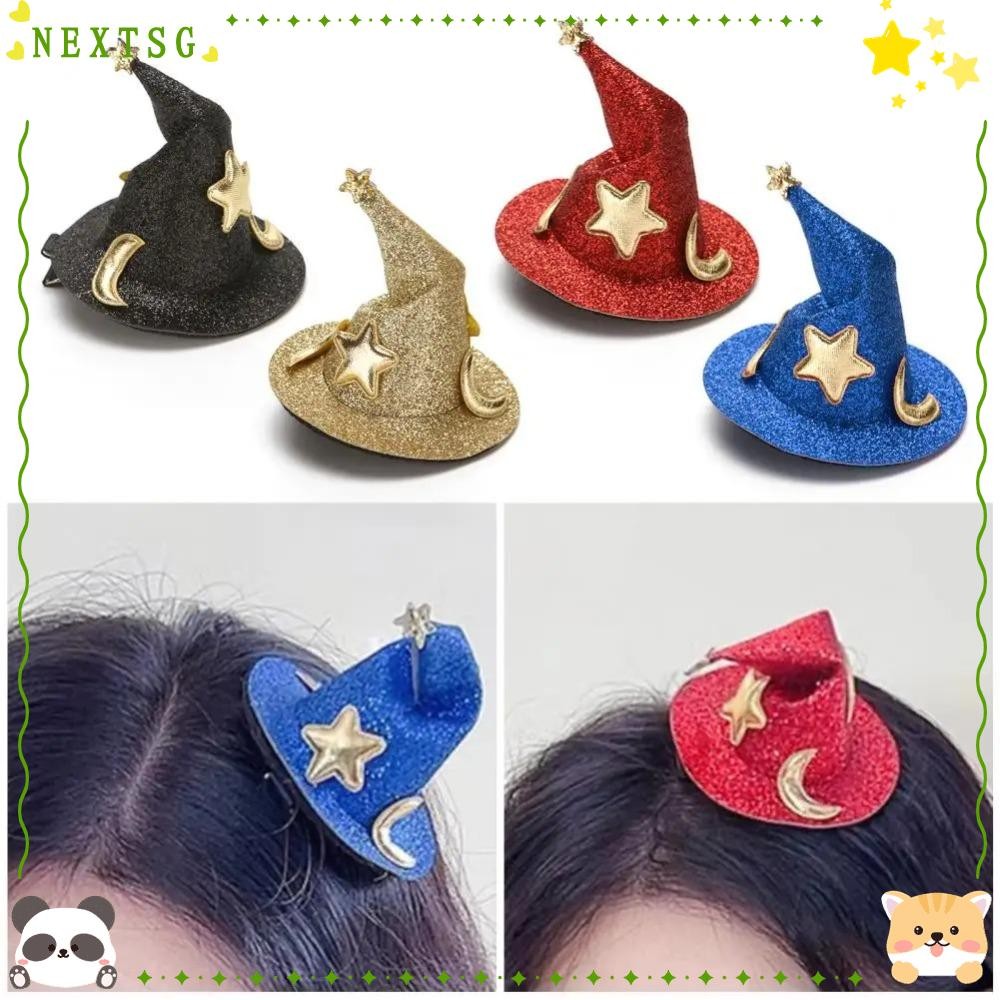 NEXTSG Women Hairpins, Wizard Hat Party Supplies Wizardry Hat Headwear ...