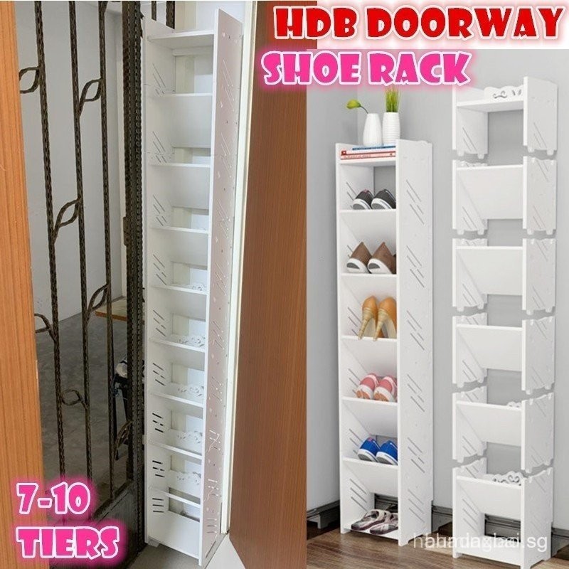 HDB BTO door side shoe rack doorway cabinet DIY furniture/storage ...
