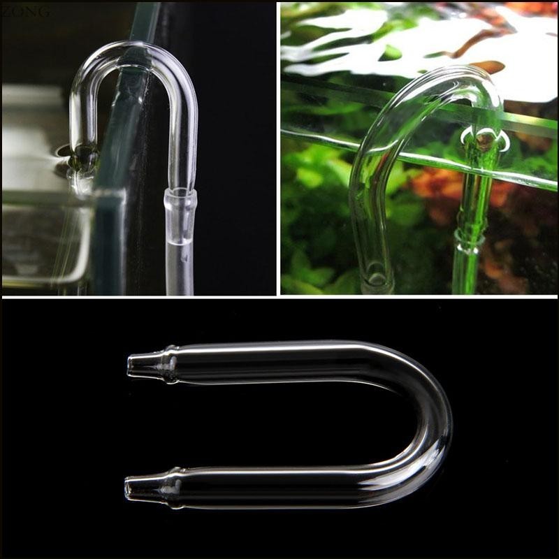 Zone Aquarium Airline Tubing Clear Glass Connectors U Shape Fish for ...