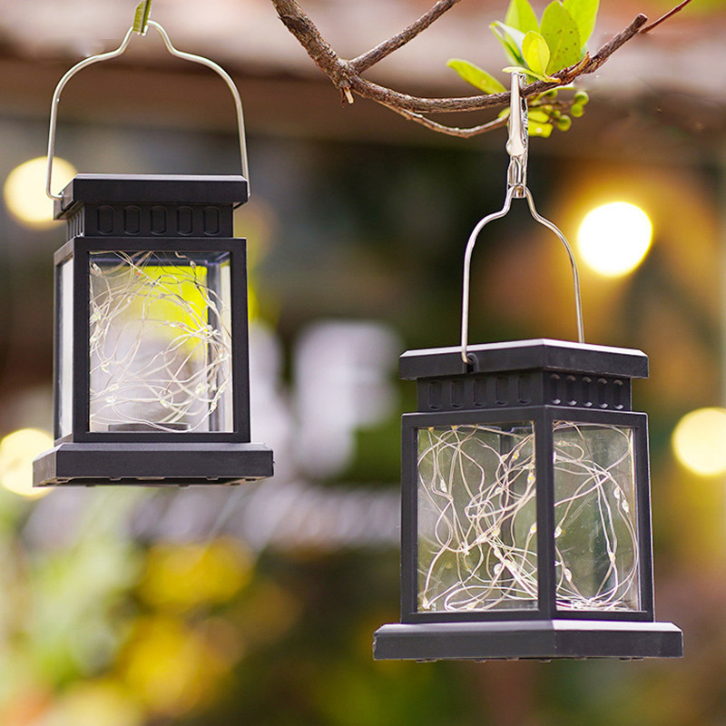 Solar Candle Lantern Vintage Palace Light LED Candle Floor Light