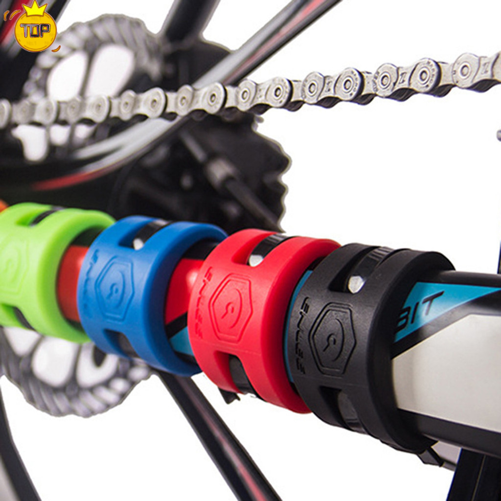 4pcs MTB Bicycle Protective Gear Collision Road Mountain Bike Frame Rubber Protection Ring Guard Chain Protector Stickers Shopee Singapore