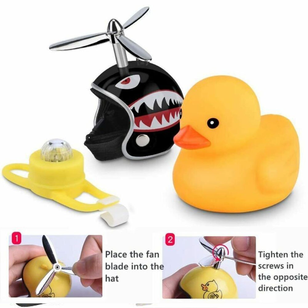 Practical Rubber Duck Bicycle Horns Constant Flash Decoration Duck Bell Shopee Singapore