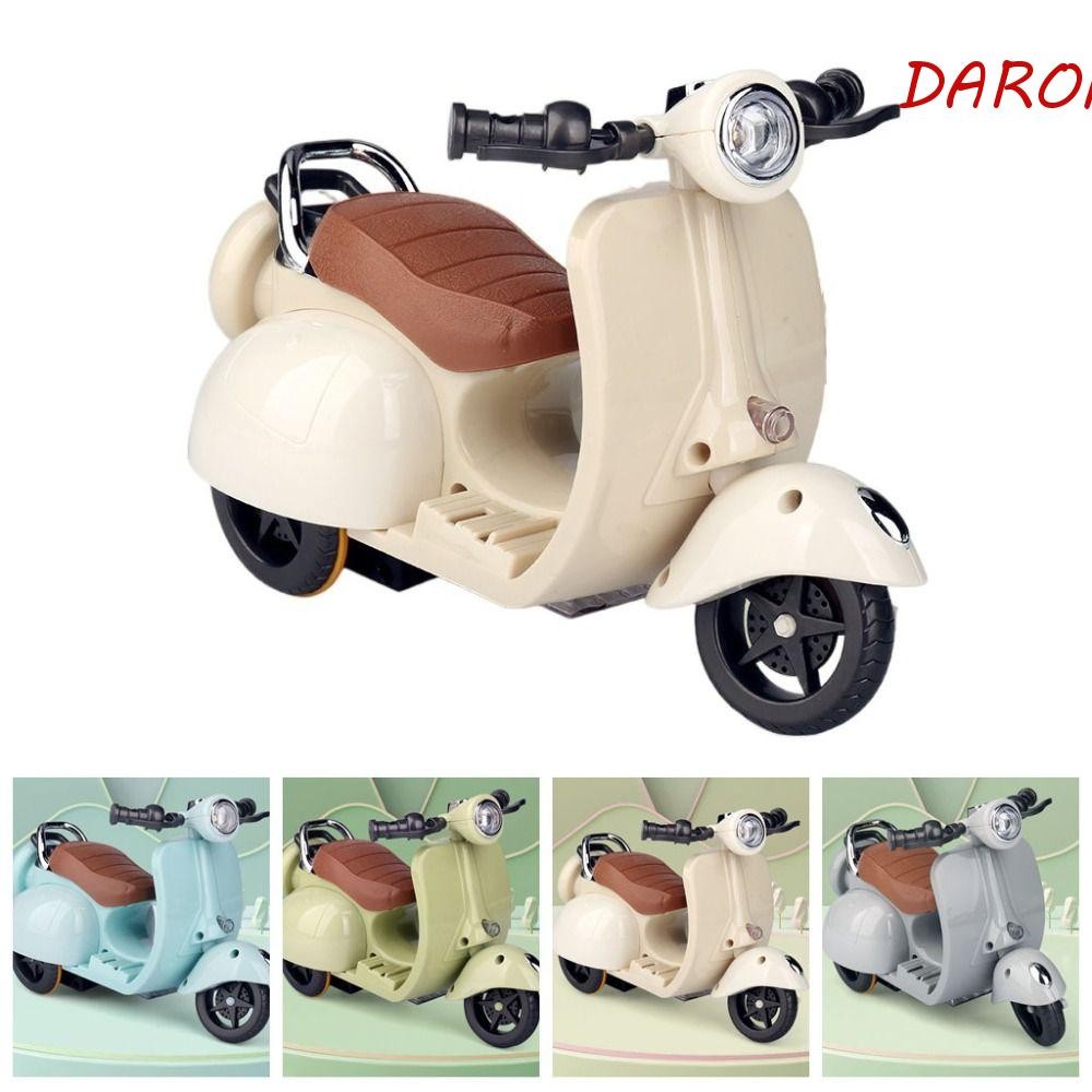 Labubu Scooter Toy With Light & Music - 360° Rotating Mini Motorcycle, Battery Powered, Desktop Decor For Dolls (Pink)