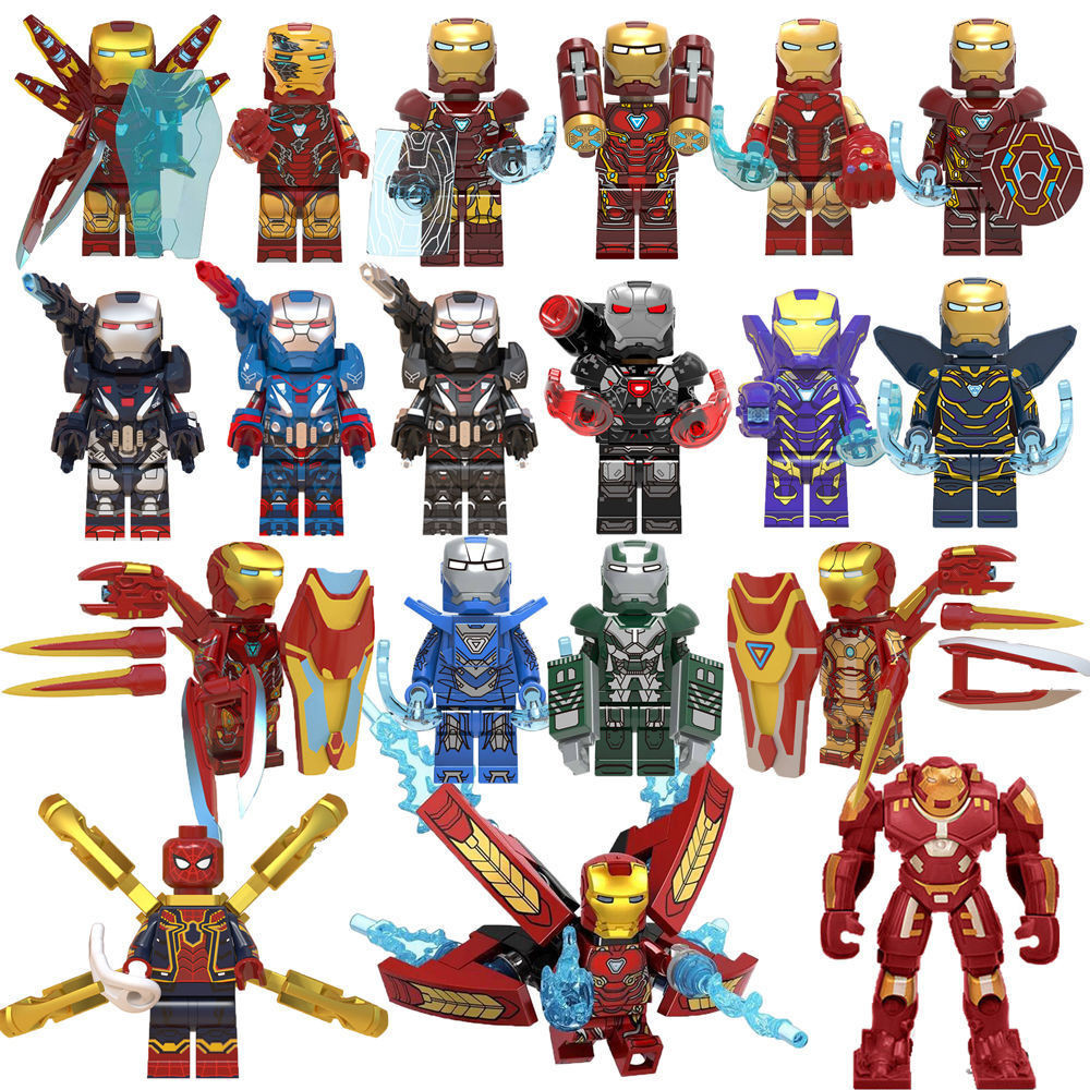 Compatible with Lego Avengers Iron Man War Robot Building Block ...