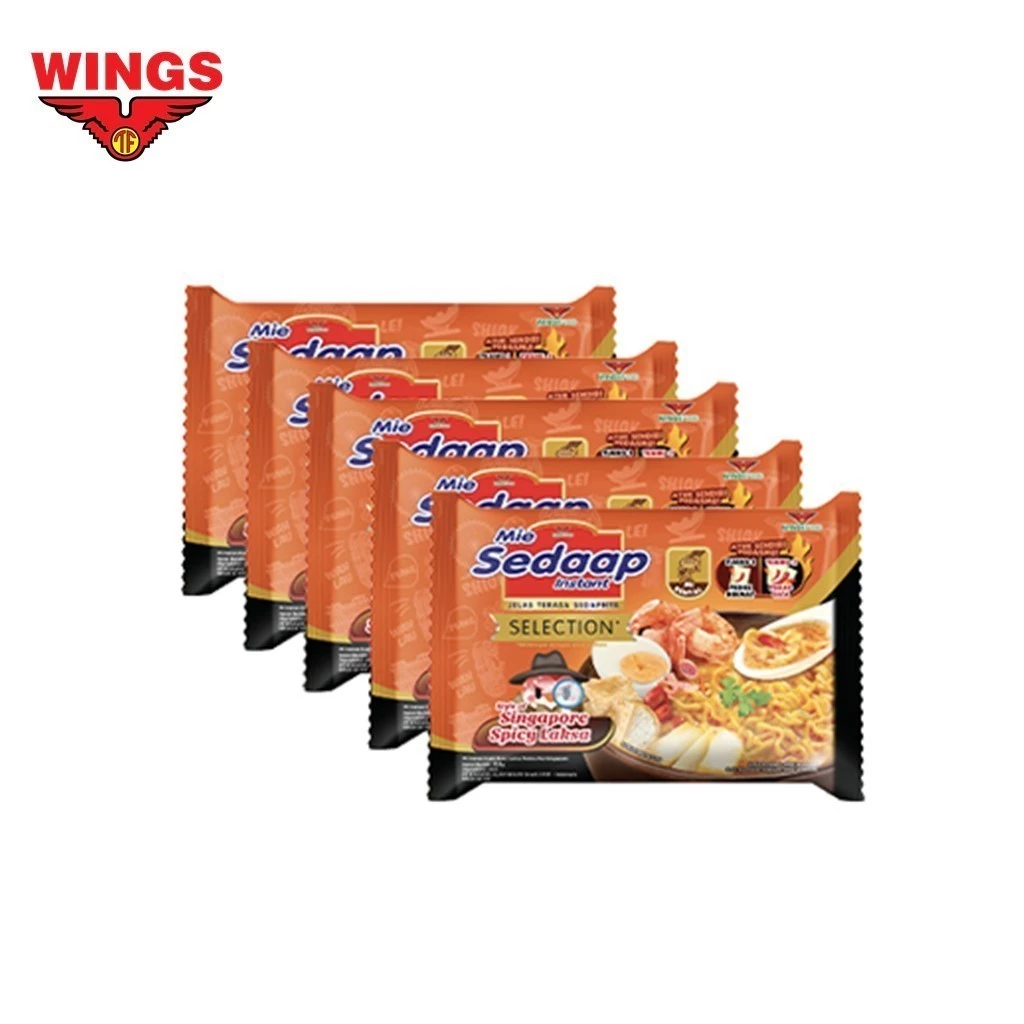 Sedaap Mie Instan Singapore Spicy Laksa Bag 83 gr x5 - Gambar 3