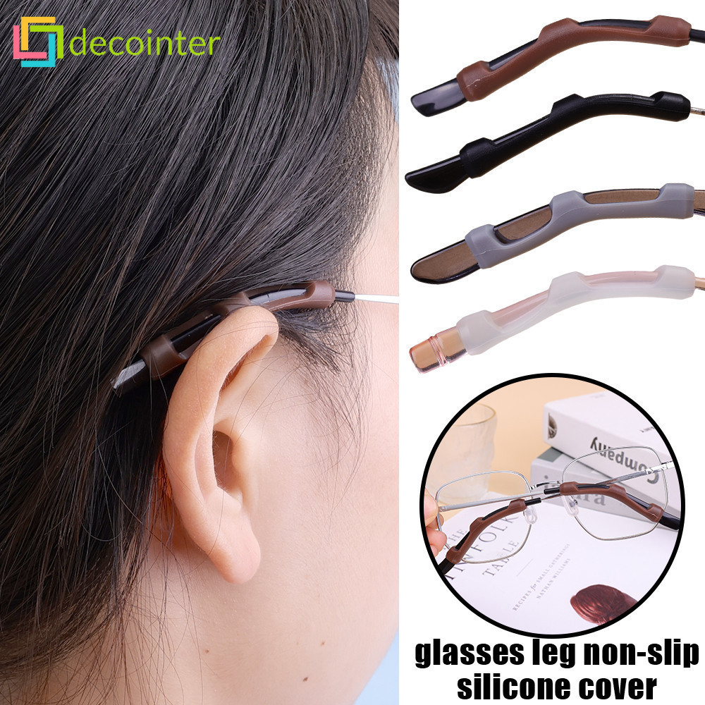 5 Pairs Silicone Anti Slip Ear Hook Eyeglasses Leg - Soft Sleeve ...
