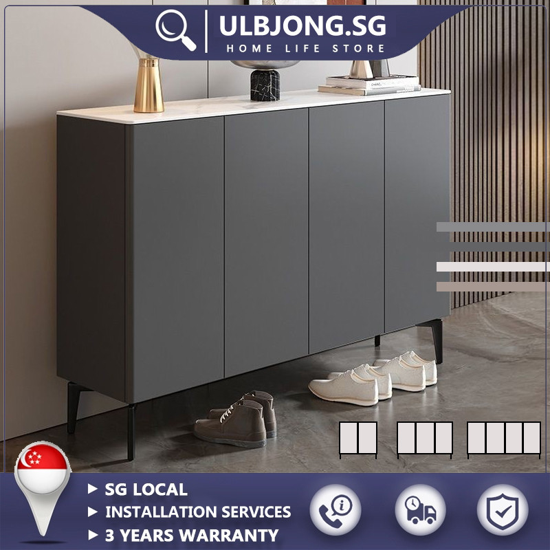 ULBJONG Shoe Cabinet Nordic Rock Plate Shoe Rack Shoe Storage Box ...