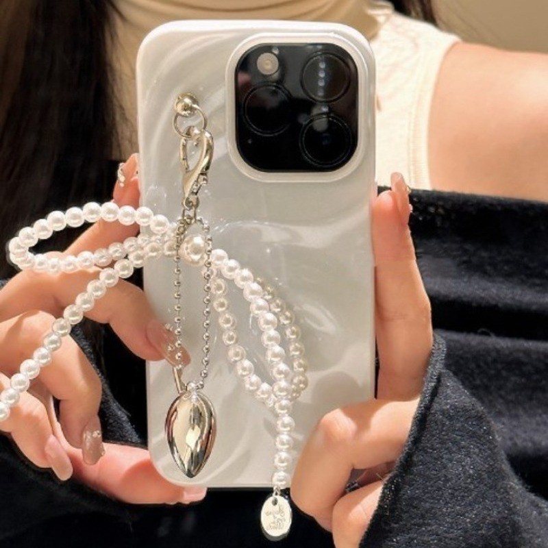 1 PC Pearl Bow Shaped Keychain - Girls Sweet Bowknot Ribbon Keyrings ...