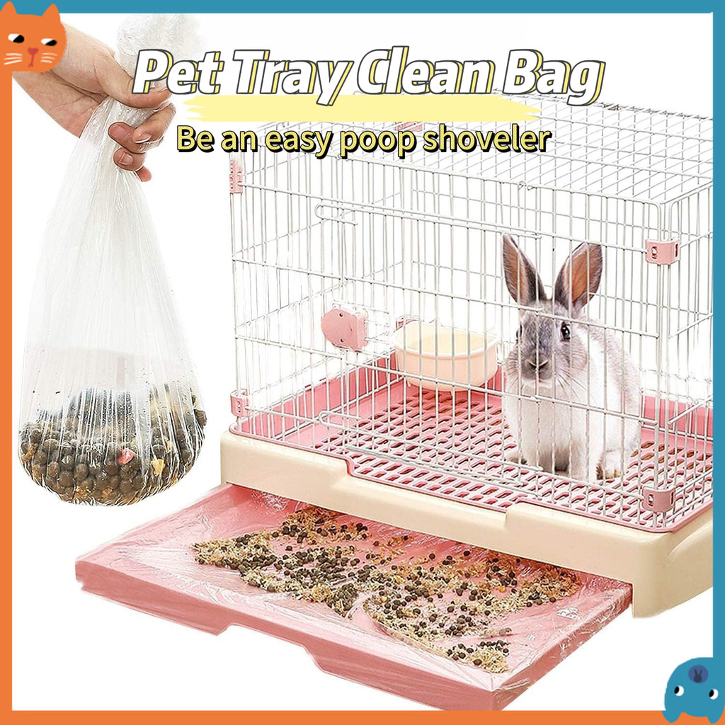 50Pcs Disposable Elastic Cage Tray Liner for Cats/Dogs/Rabbits ...