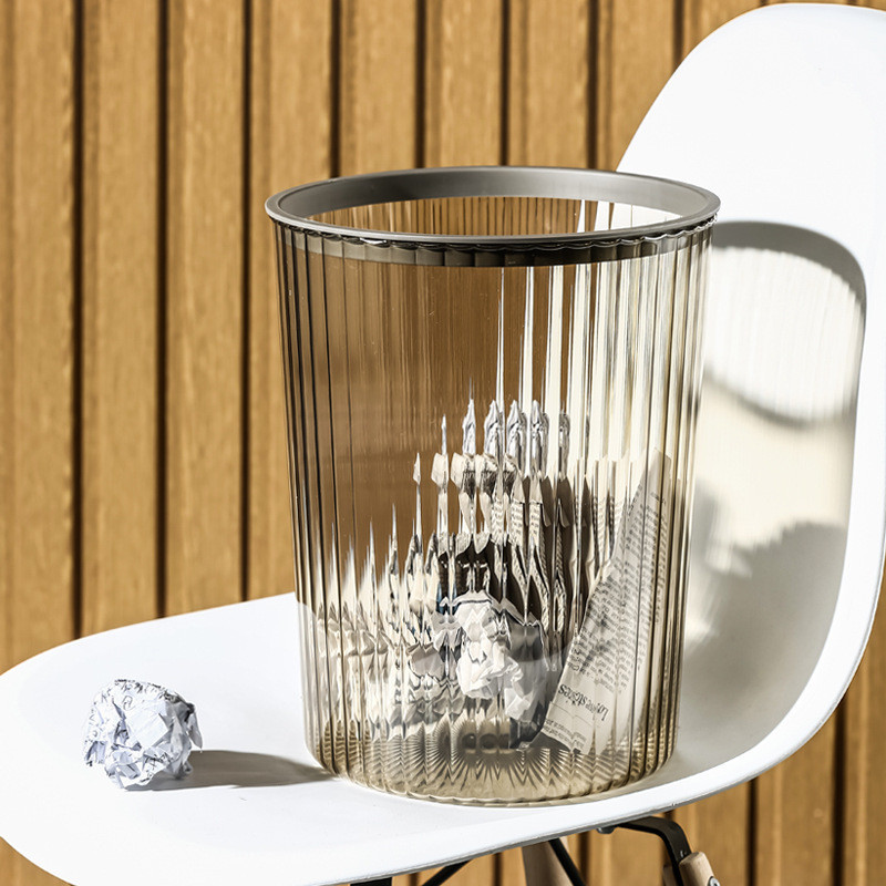 【SG Ready Stock】 Transparent Dustbin Trash Bin Toilet Bathroom Trash ...