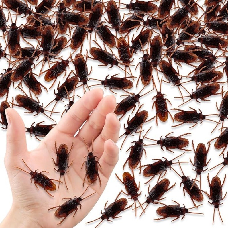 1pc Fake Roaches Prank Fake Cockroaches Fake Roach Funny Trick Joke ...