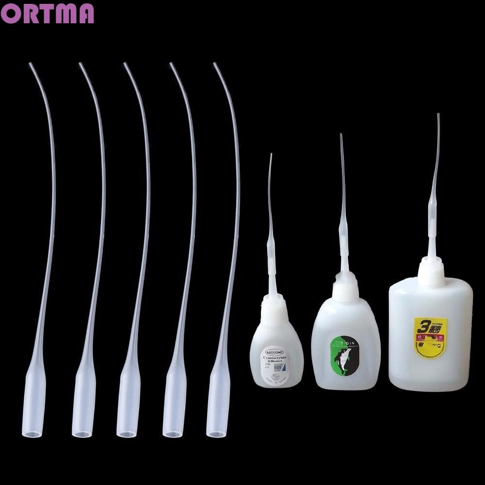 ORTMA Glue Micro-Tips Glue Bottle 100 Pcs Dropper Lab Dispensing Glue ...