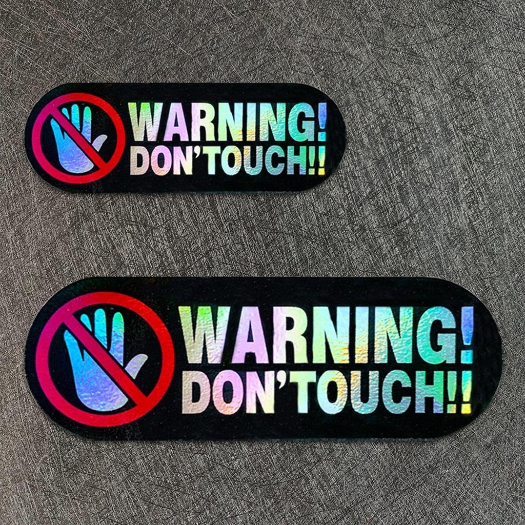 Warning Stickers Do Not Touch My Car Decor Luminous Stickers/reflective ...
