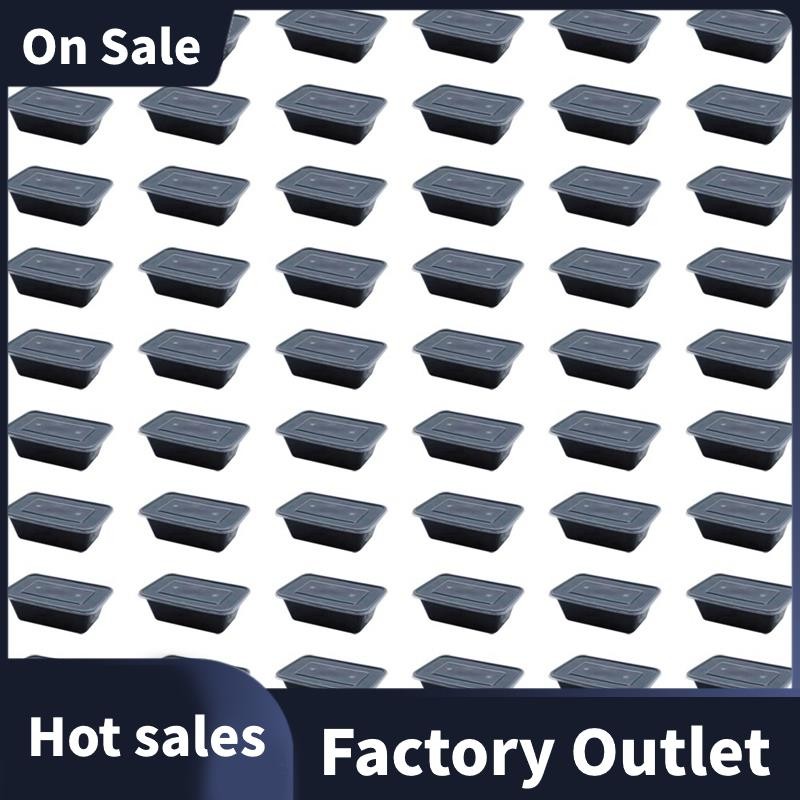 60 Pack Plastic Food Storage Containers with Lids Also Disposable ...