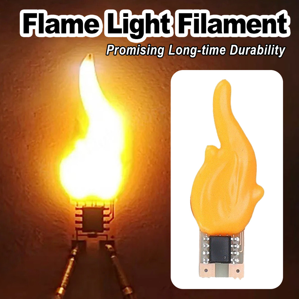 3V Led Flame Light 2200K 0.5W Leds Cob Chip Diy Decoration Flashing ...