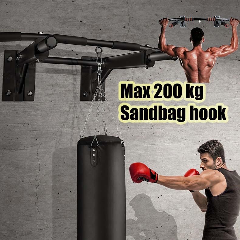 Pull up bar with punch bag hook hotsell