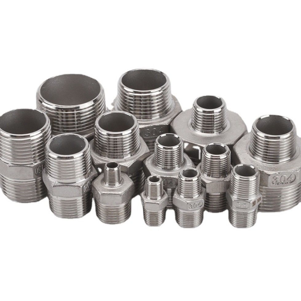 304 Stainless Steel Double Male Thread Joints Directly To Thread DN6/8 ...