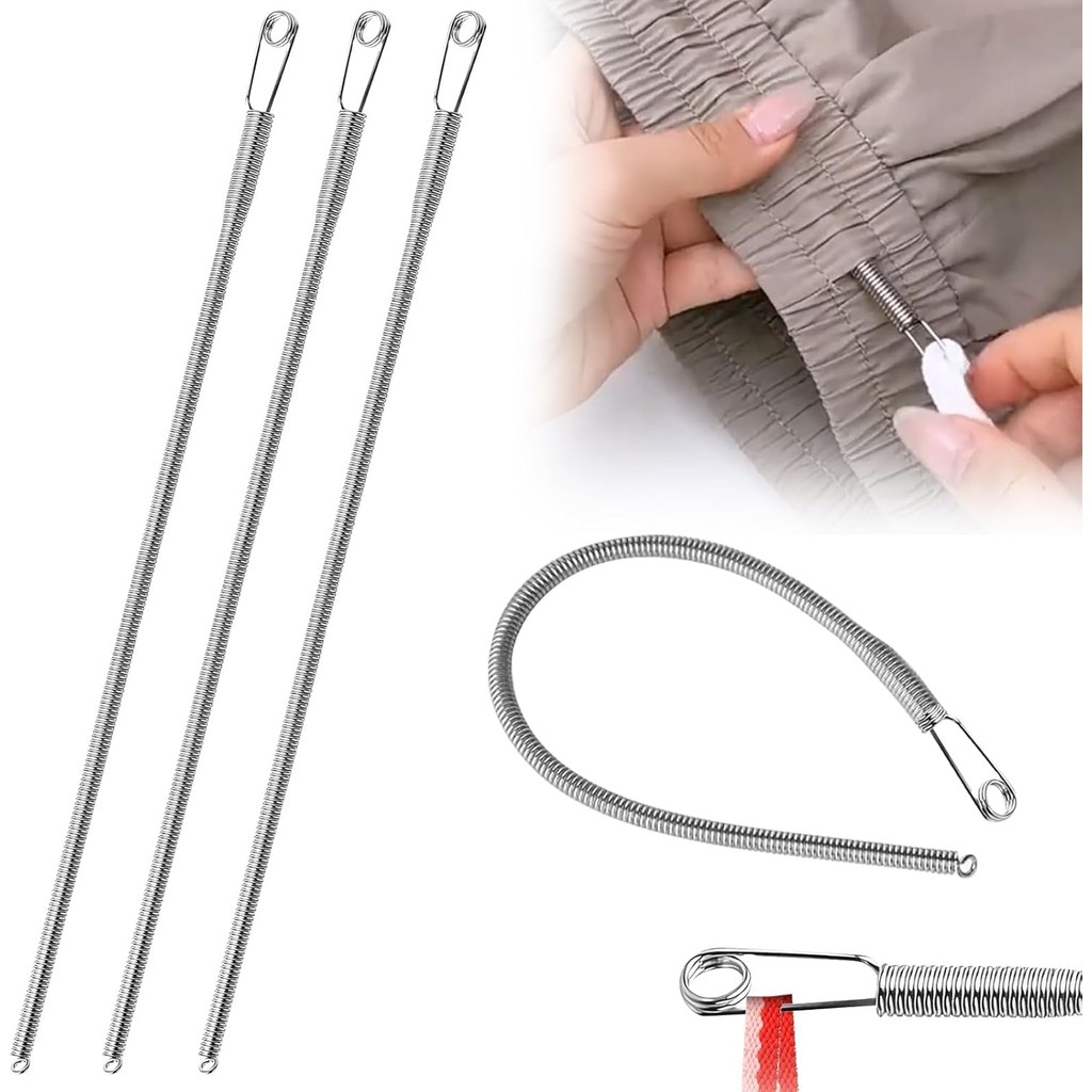 Spring Drawstring Threader Tool Bendable Rope Threader Clip Multi ...