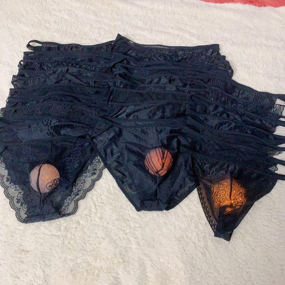 Photo inspiration: Picture Idea: Underpants For Men Inmitate Lace Lingerie Low Rise Personality U