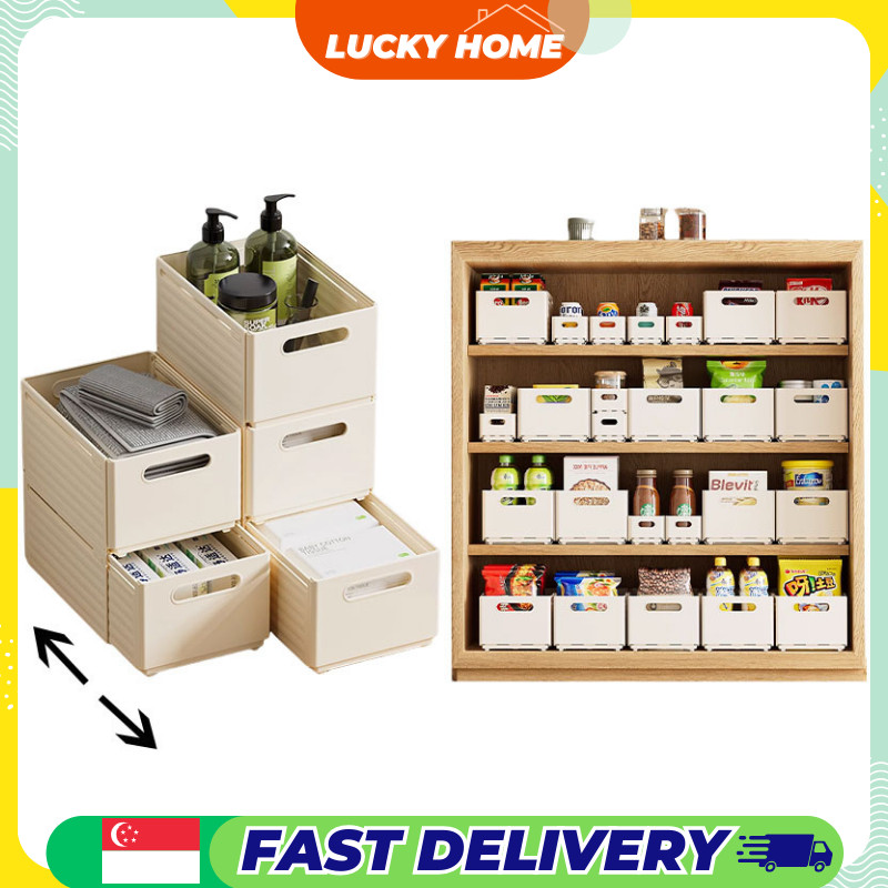 Extendable Storage Box / Retractable Wardrobe Organiser Box / Kitchen ...