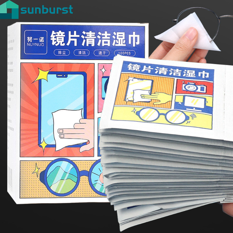 Disposable Eyeglasses Cleaning Wipes Glass Len Cleaning Tools Phone