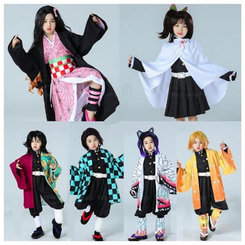 Anime Demon Slayer Mini Kamado Nezuko Cosplay Costumes Tanjirou Cosplay Costumes Kimetsu no