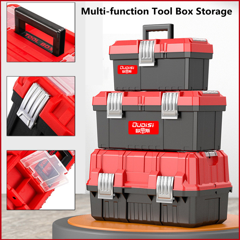 Multi-function Three-layer hardware storage tool box household ...