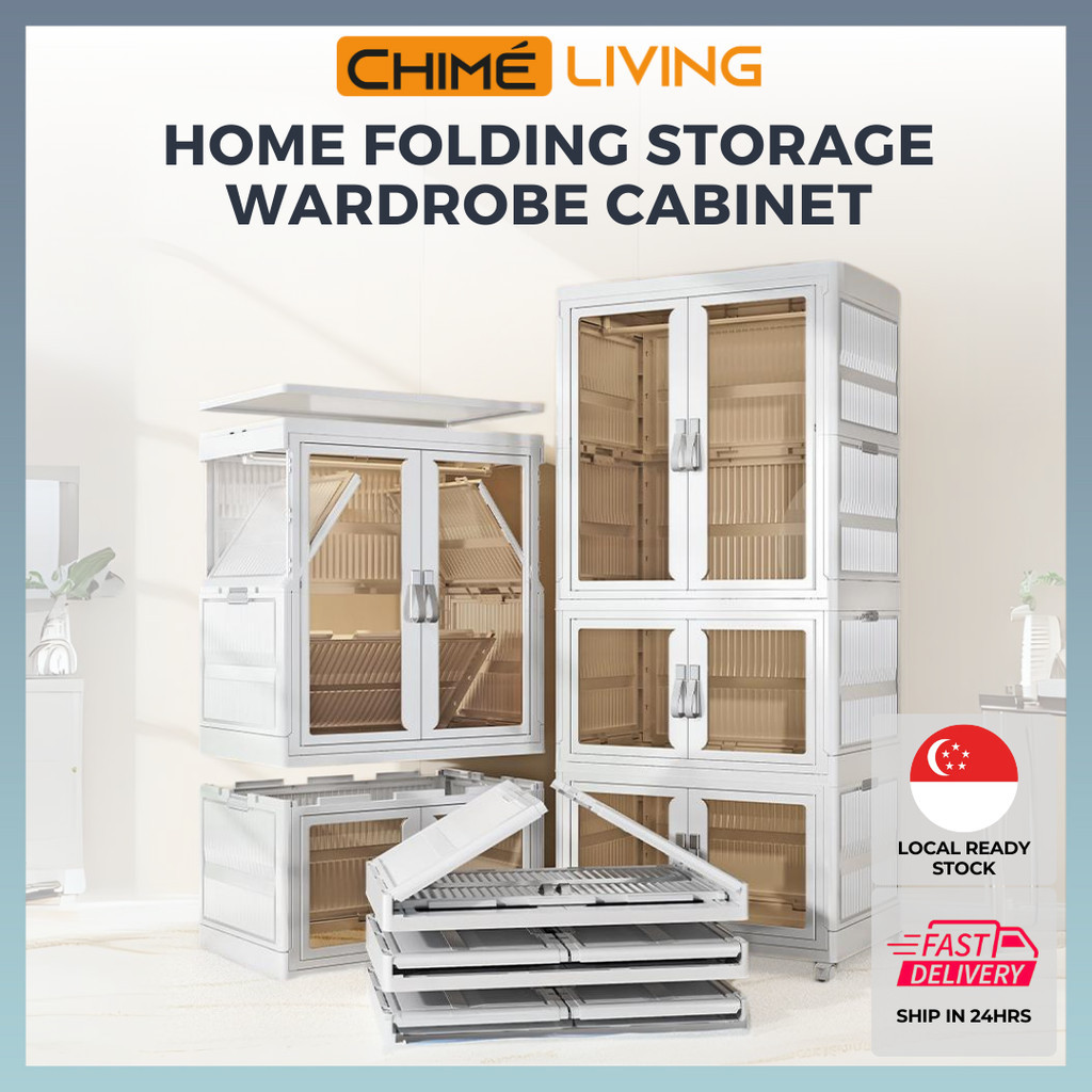 Foldable Transparent Clear Wardrobe Storage Container Cabinet | Toys ...