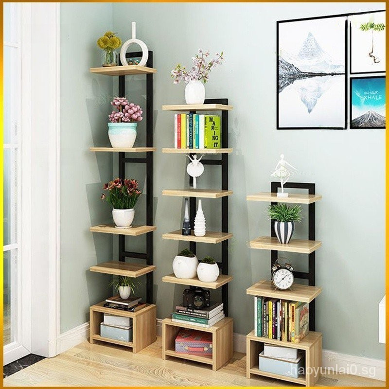 【SG local send】Rack Living room wrought iron corner multi-layer small ...