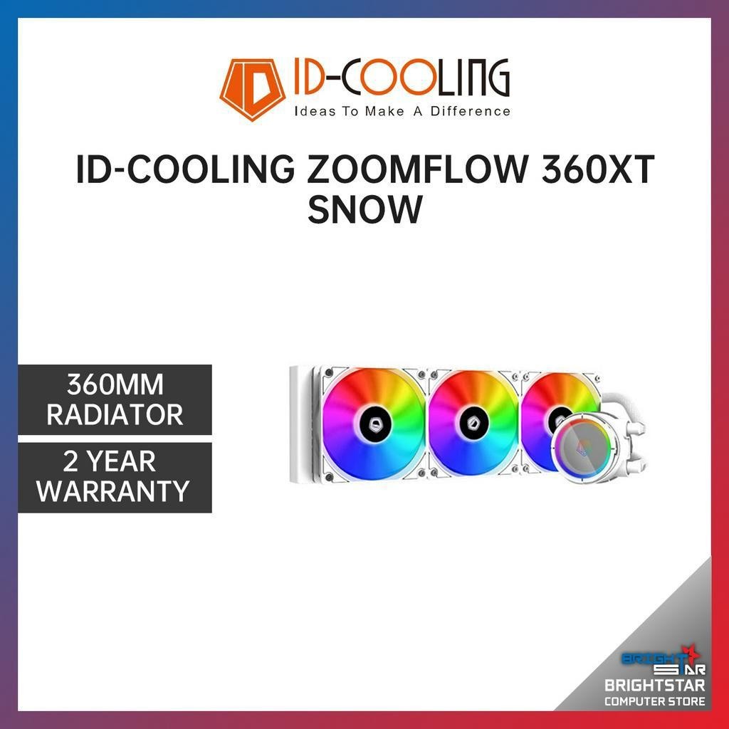 ID-Cooling Zoomflow 360XT 360mm ARGB AIO Liquid CPU Cooler Black / Snow ...