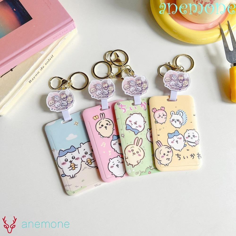 ANEMONE Chiikawa Card Case, Retractable Buckle Cartoon Periphery ...