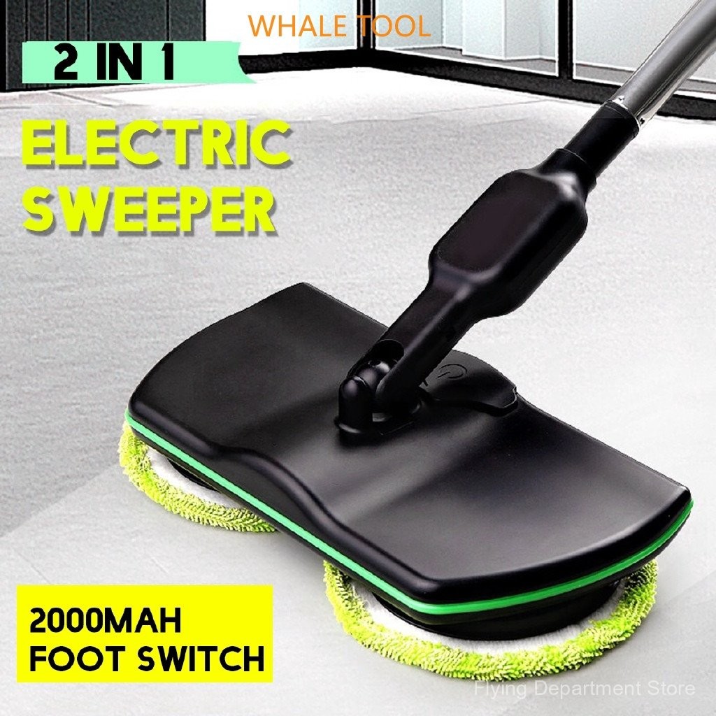 2000mah wireless electric mop rechargeable floor cleaner 360 degree ...