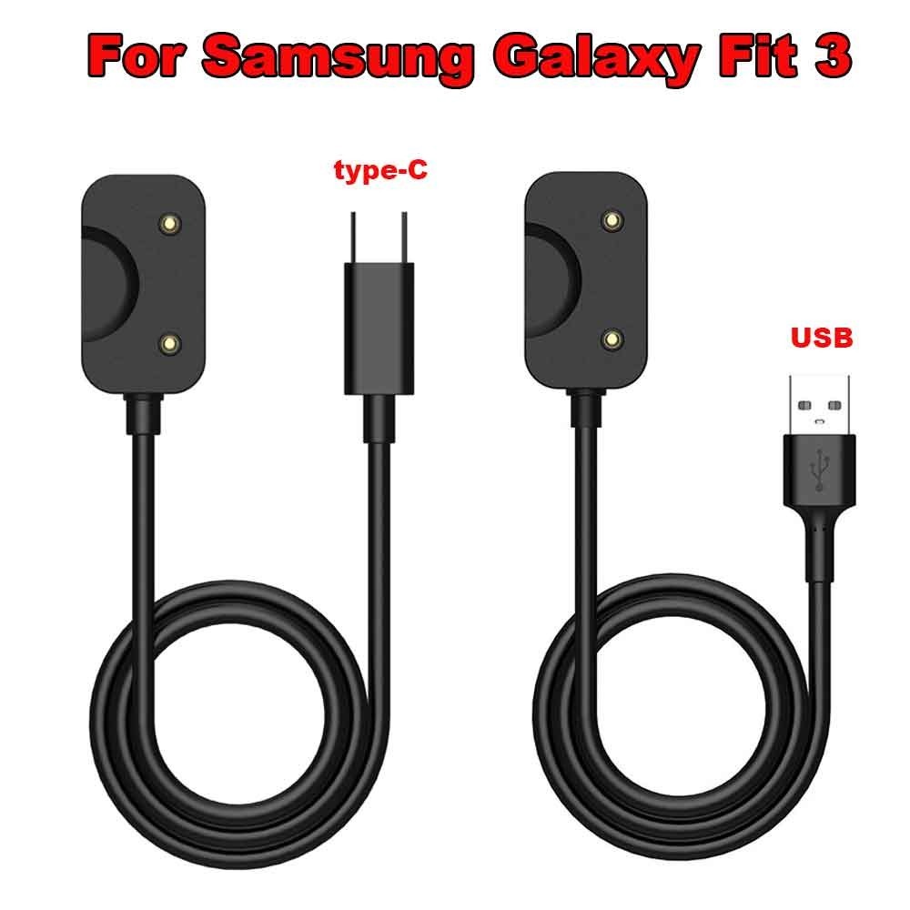 Type C USB Charging Cable for Samsung Galaxy Fit 3 Fit3 SM R390 Smart Watch Charger Adapter Magnetic Cord Charge Cable