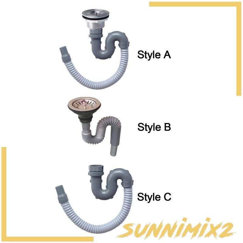 [Sunnimix2] Flexible Sink Drain Pipe, Sink Drain Assembly, Sturdy ...