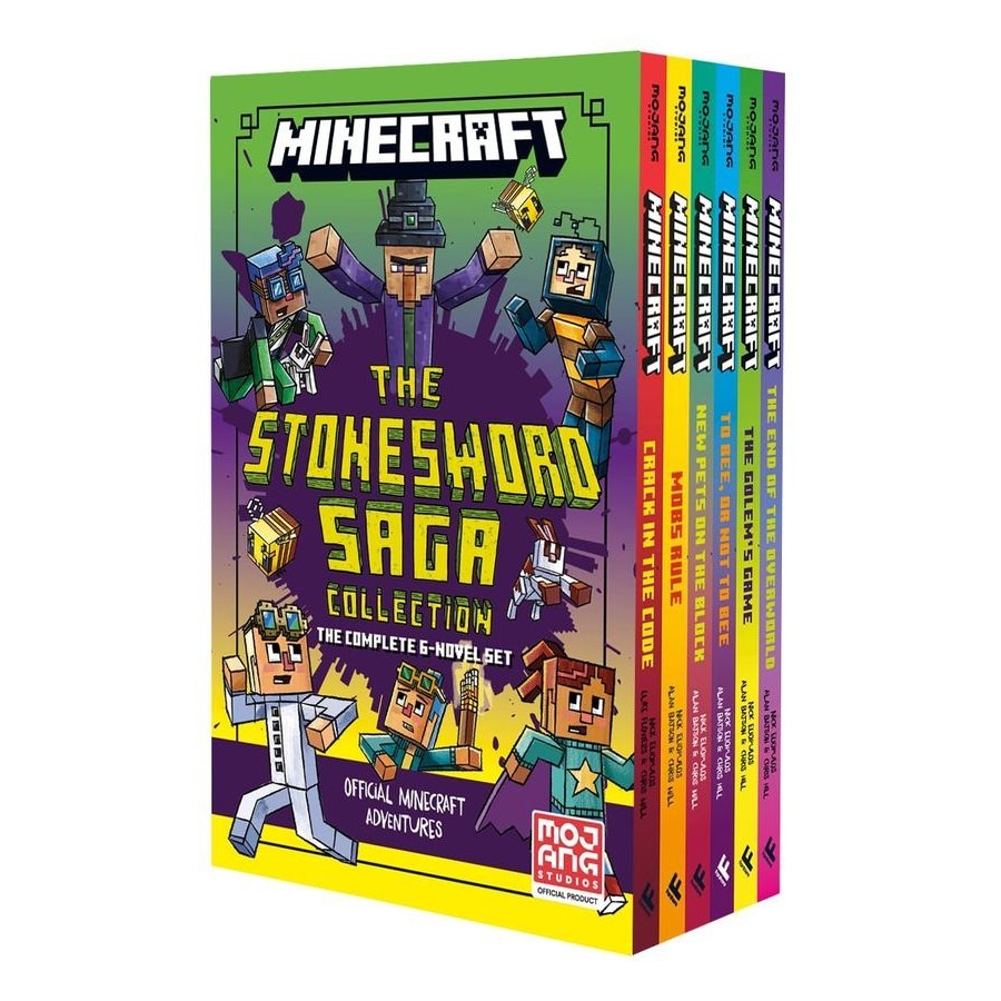 Minecraft: The Stonesword Saga 6 Book Set (6 Volumes Sold Total)/Mojang AB/Nick Eliopulos eslite Minecraft: The Stonesword Saga 6 Book Set (6 Volumes Sold Total)/Mojang AB/Nick Eliopulos eslite