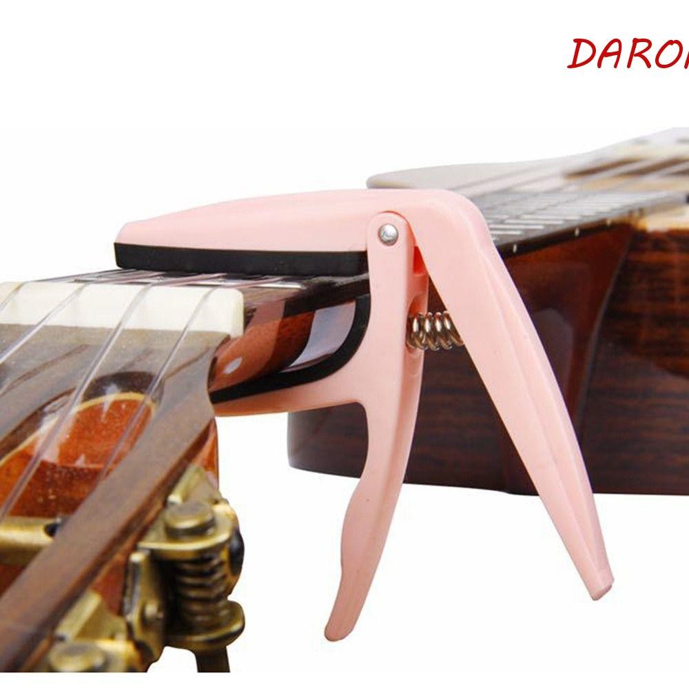 DARON Universal Guitar Capo, Plastic Pink Guitarra Tuning Clamp, Guitar ...