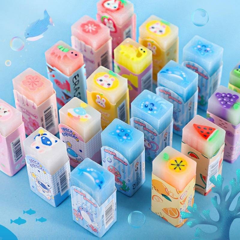 2024 Cherry Blossom Cartoon Eraser Elementary School Students Cute